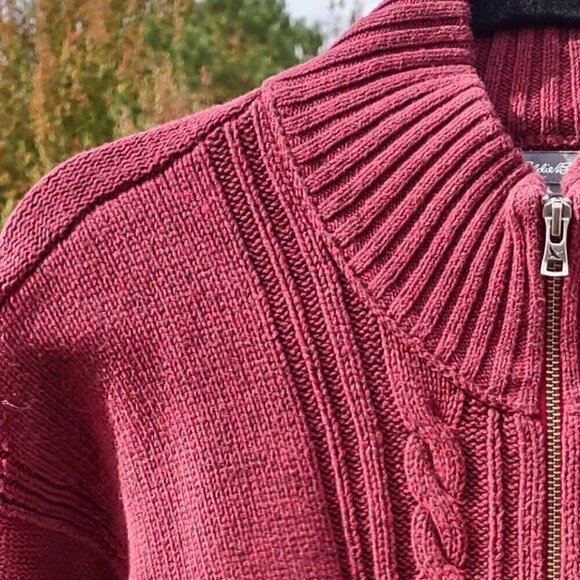 Eddie Bauer Burgundy Women's Sweater Size M - Picture 3 of 10